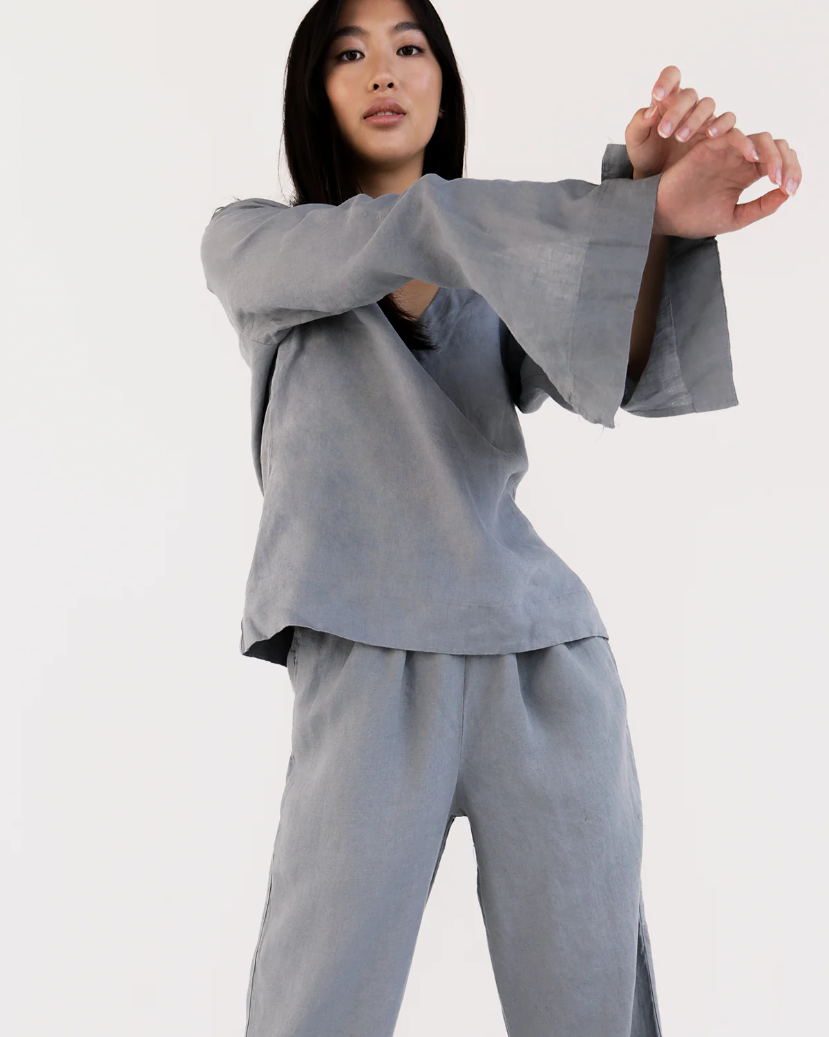 Mineral 100% French Flax Linen Top - Image 3