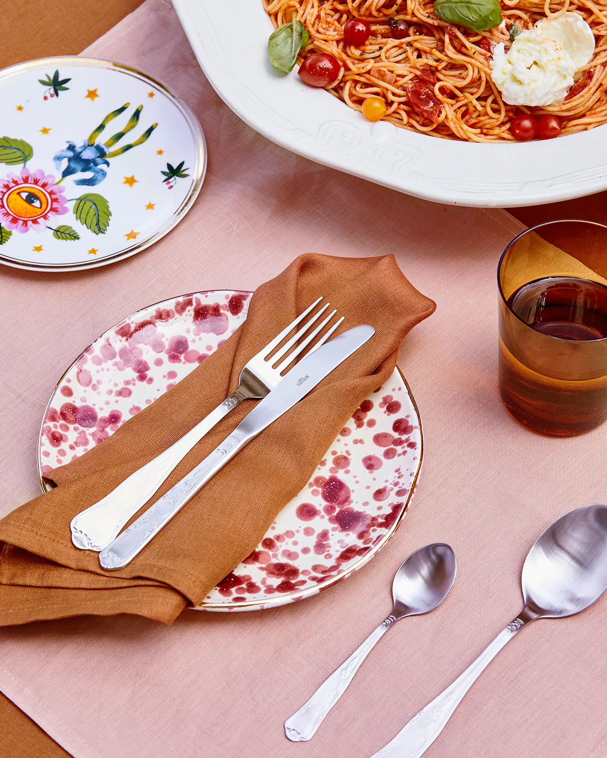 Rust 100% French Flax Linen Napkins (Set of Four) - Image 2
