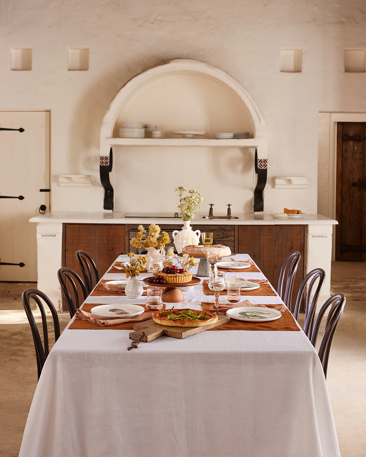 Terracotta 100% French Flax Linen Napkins (Set of Four) - Image 3