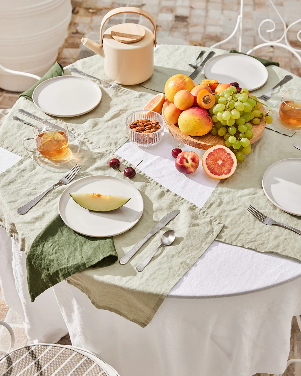 Sage 100% French Flax Linen Placemats (Set of Four) - Image 3