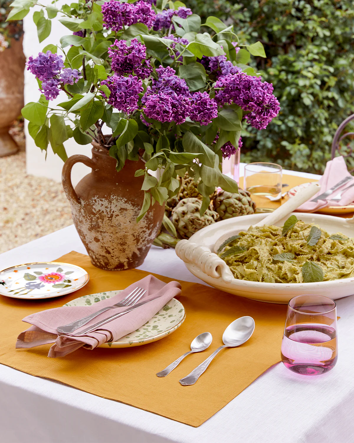 Turmeric 100% French Flax Linen Placemats (Set of Four) - Image 4