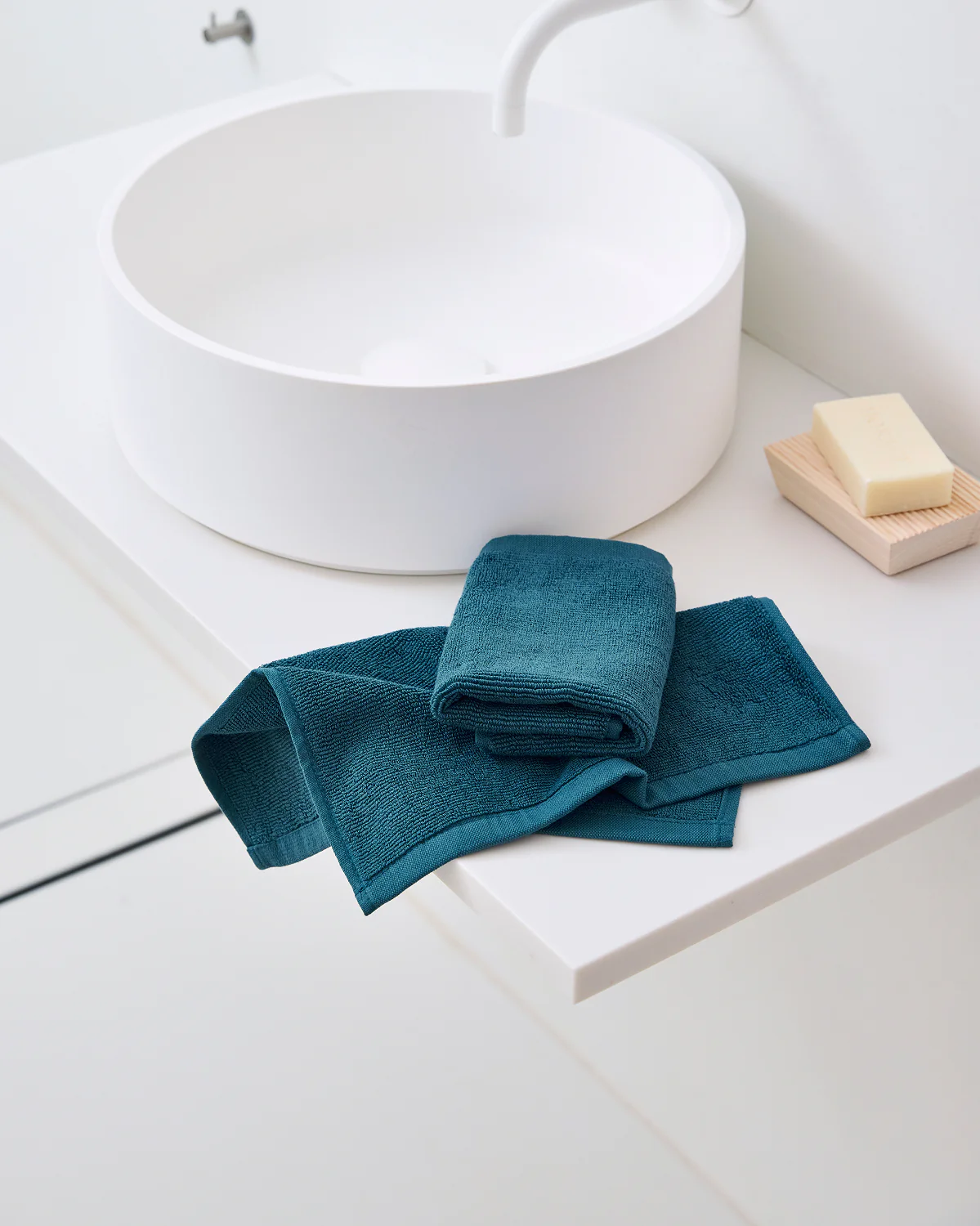 Aegean 100% Cotton Terry Face Washers (Set of Two) - Image 5