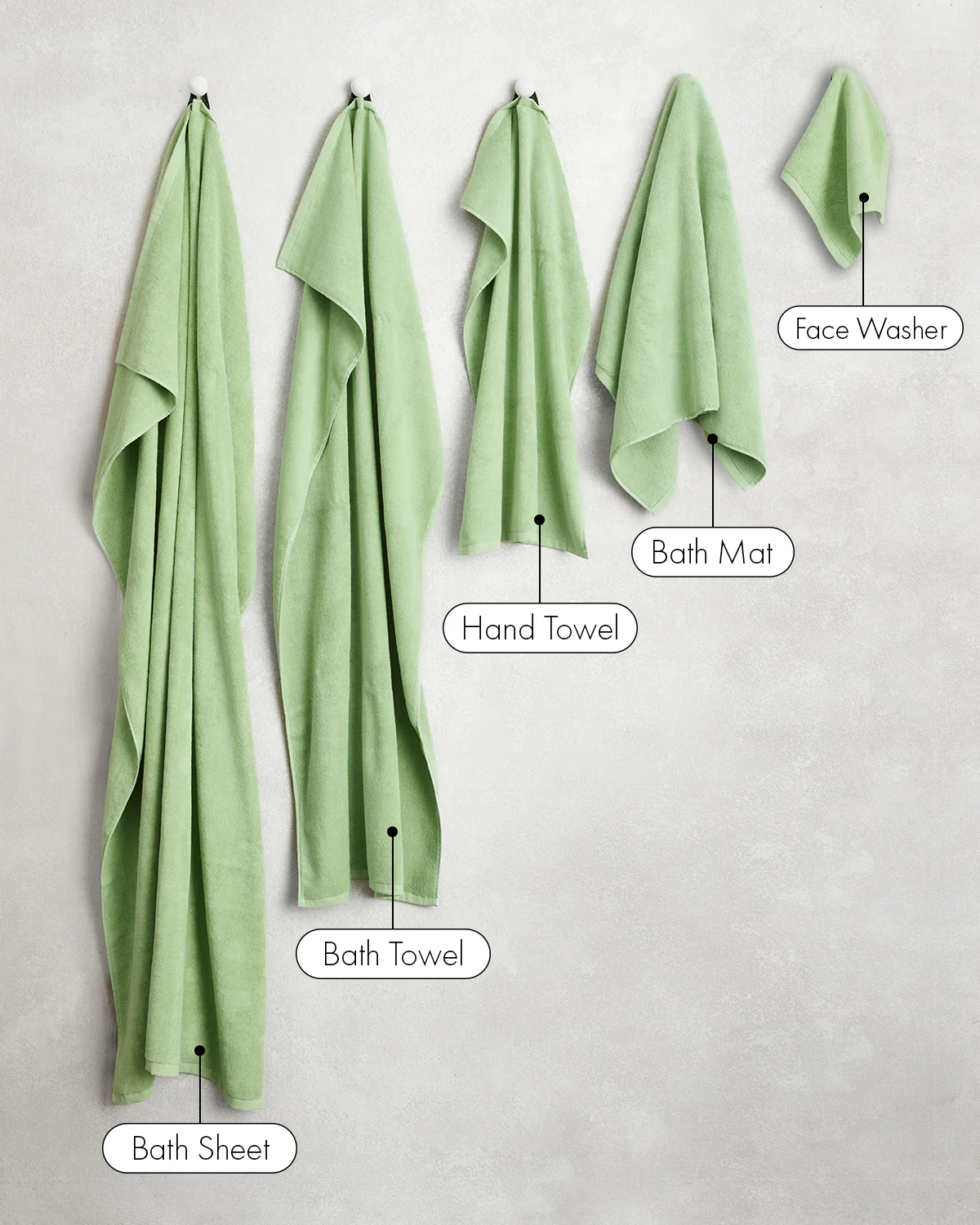 Apple 100% Cotton Terry Bath Sheets (Set of Two) - Image 5