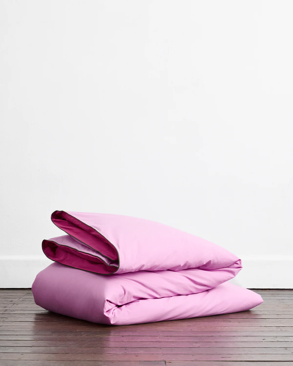 Berry, Bubblegum & Moss Piped 100% Organic Cotton Bedding Bundle - Image 4