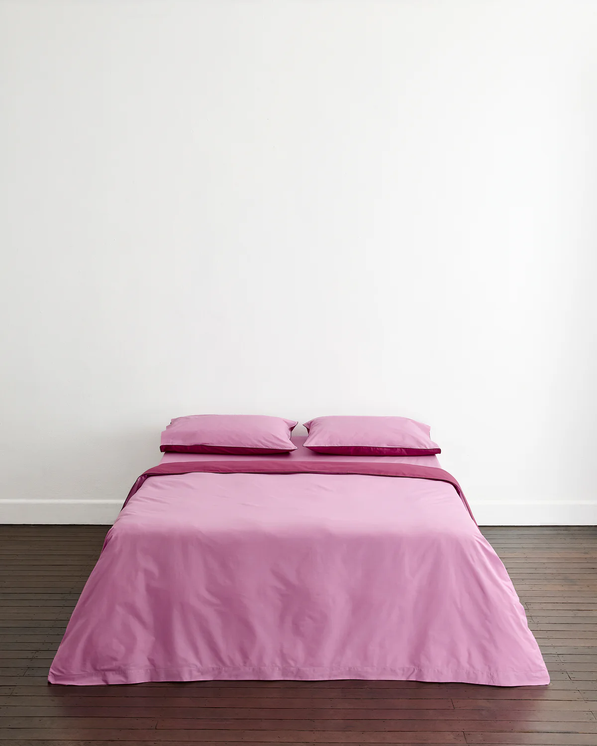 Berry, Bubblegum & Moss Piped 100% Organic Cotton King Pillowcases (Set of Two) - Image 4