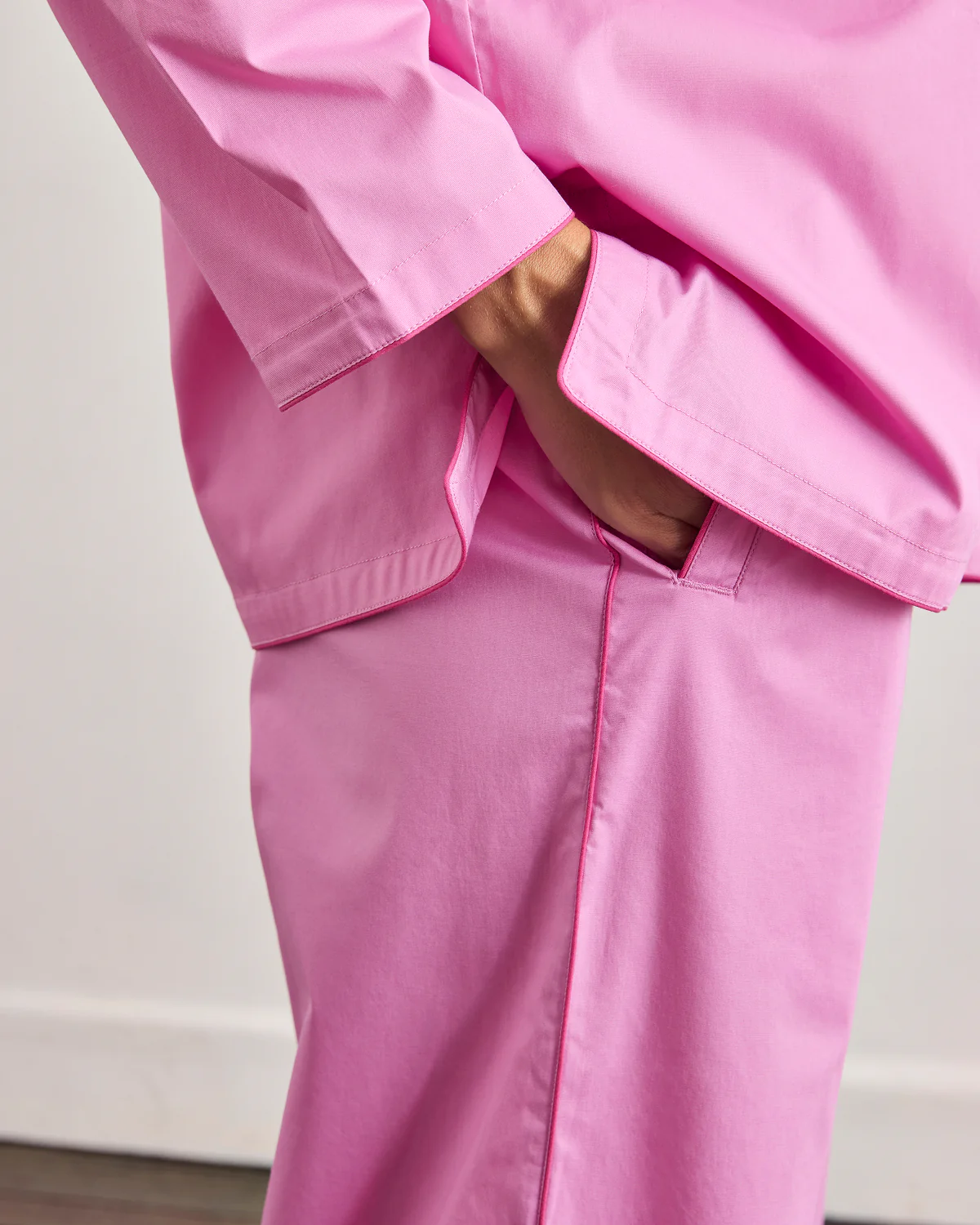 Bubblegum & Berry Piped Long Sleep Set - Image 4