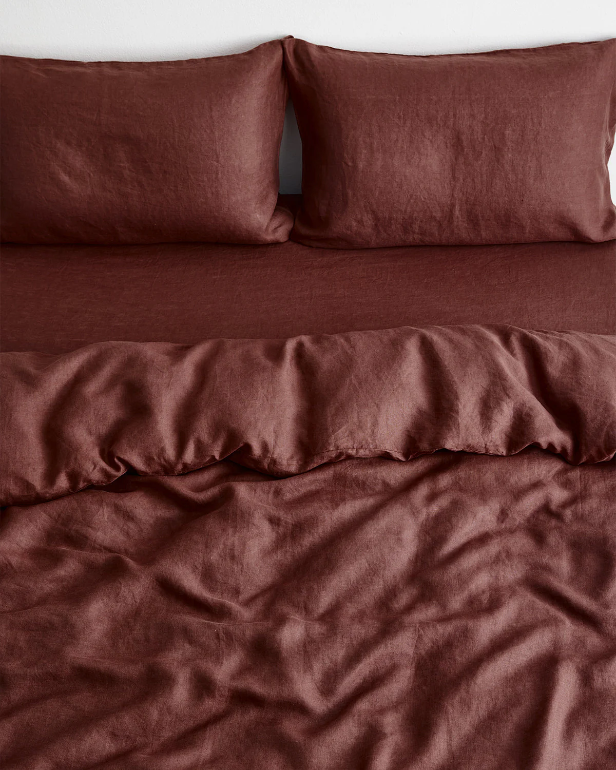 Cacao 100% French Flax Linen Bedding Set - Image 4