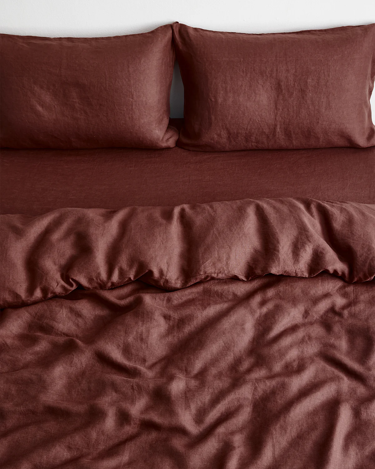 Cacao 100% French Flax Linen Duvet Cover - Image 3