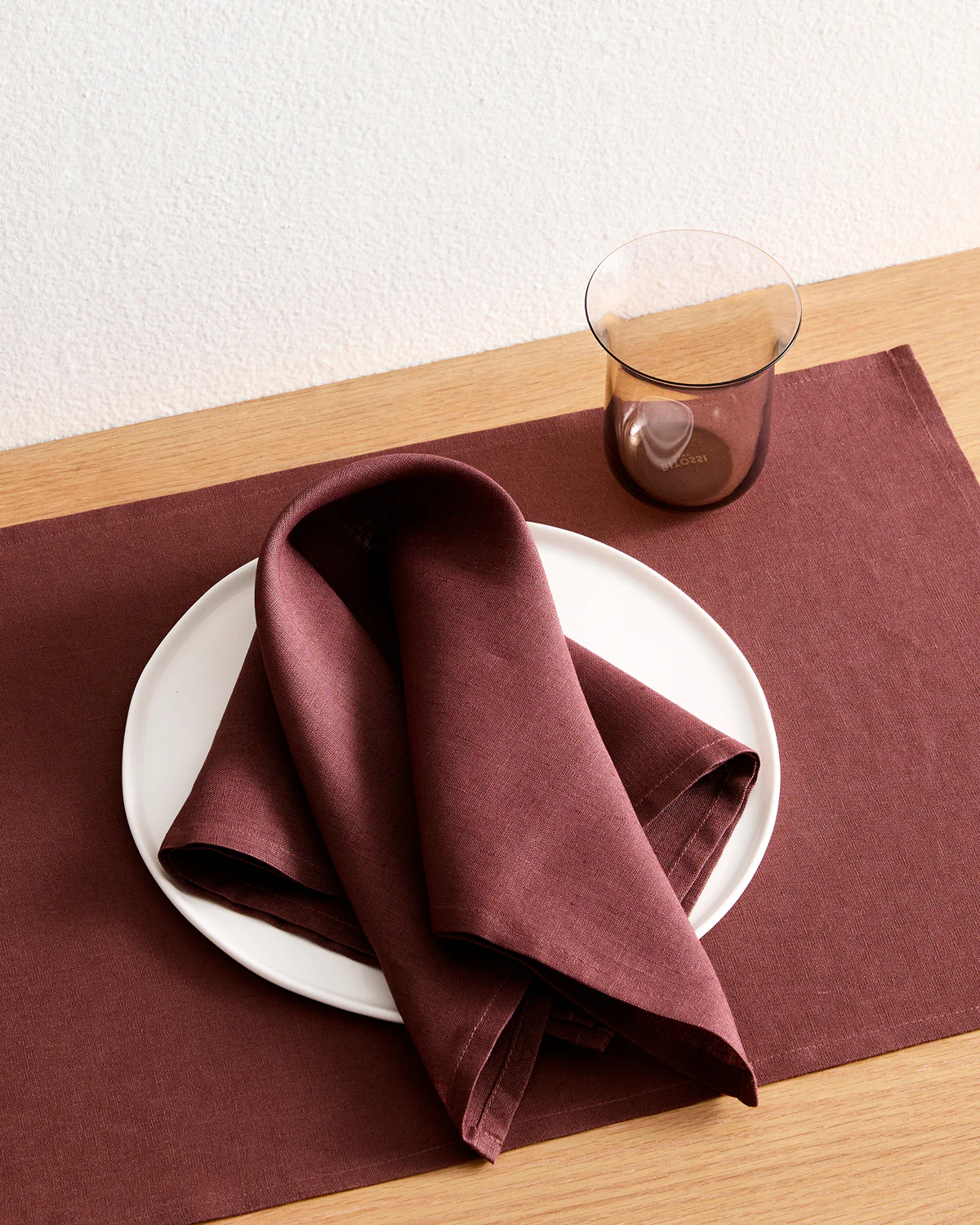 Cacao & Hazelnut 100% French Flax Linen Table Bundle - Image 6
