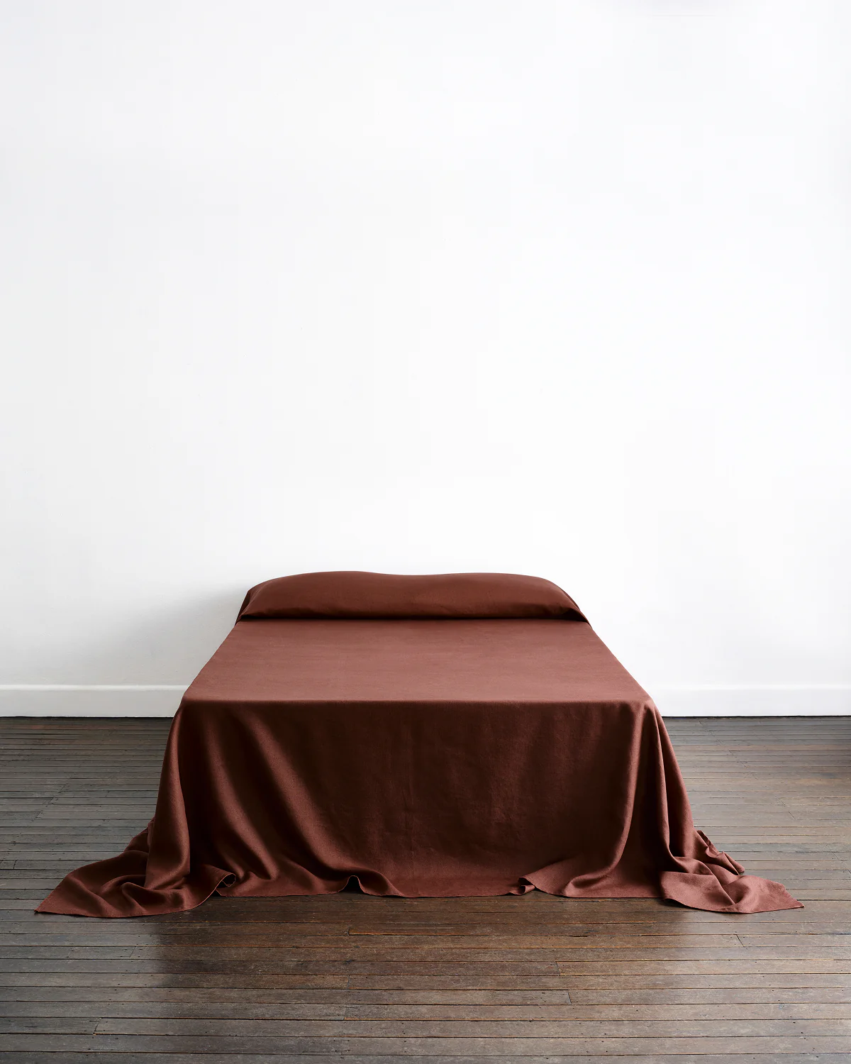 Cacao Heavy Linen Bed Cover