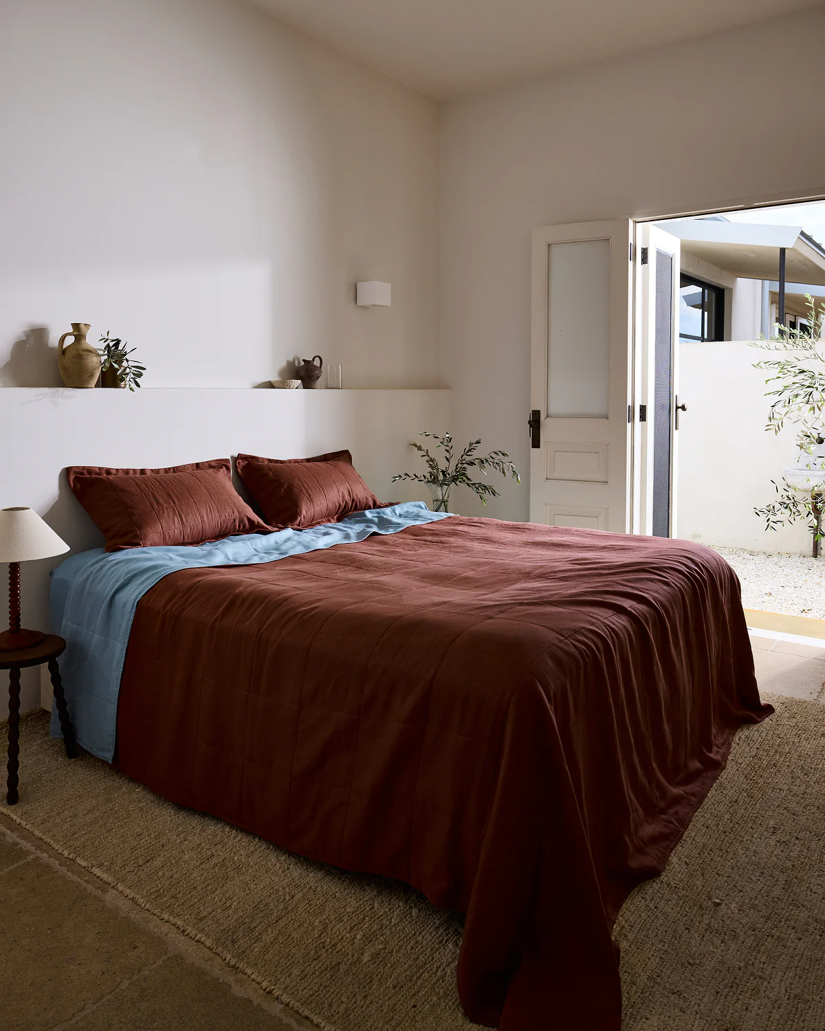 Cacao Quilted Pillowcases (Set of Two) - Image 2
