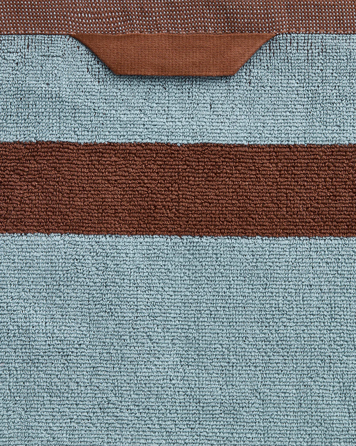 Cacao & Lagoon Two-Toned 100% Cotton Terry Hand Towel - Image 6