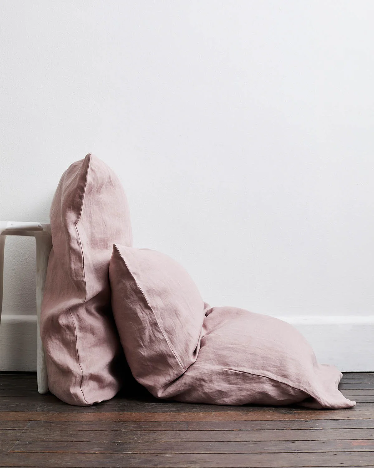 Cacao & Lavender 100% French Flax Linen Bedding Bundle - Image 5