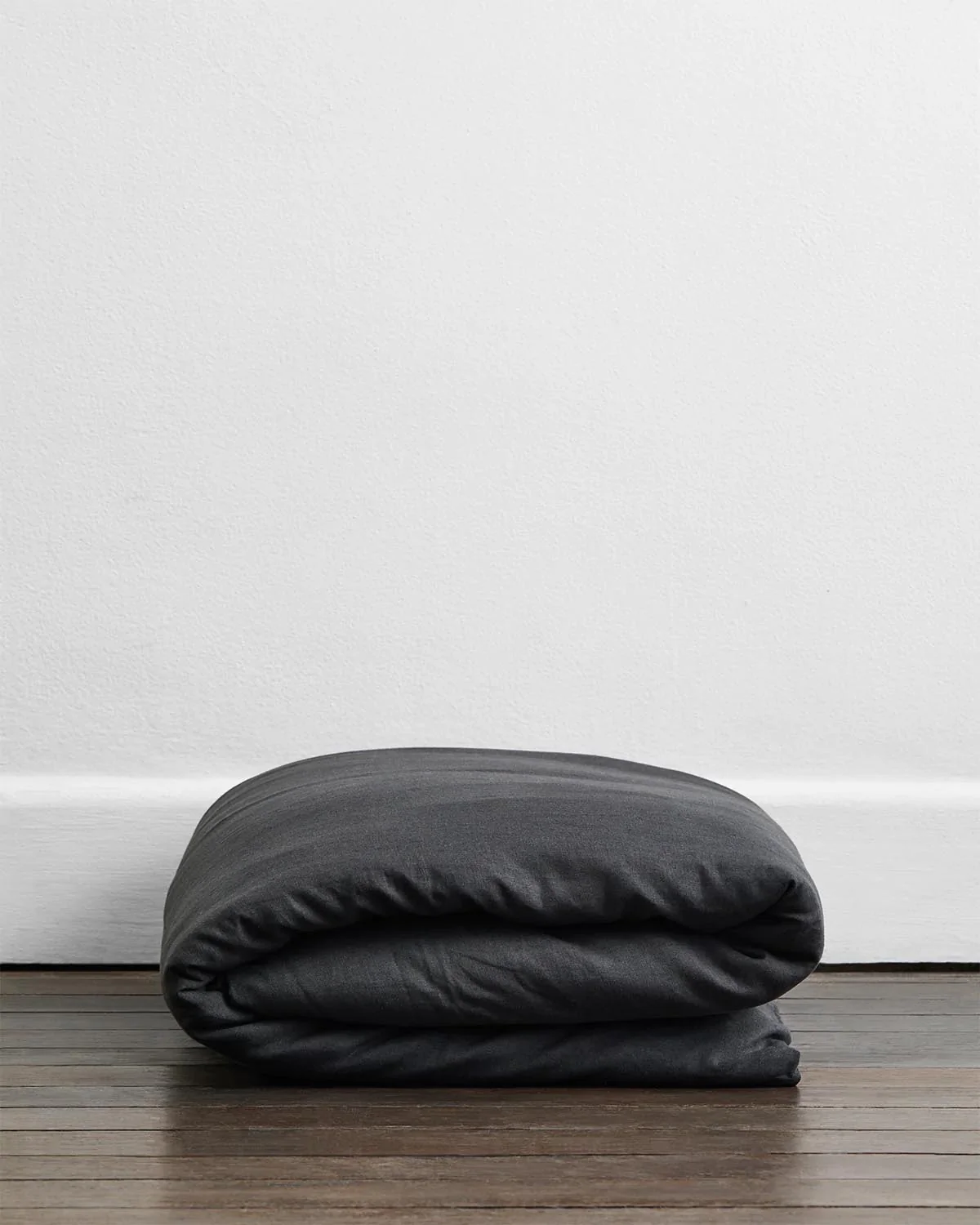 Charcoal & Oatmeal 100% French Flax Linen Bedding Bundle - Image 3