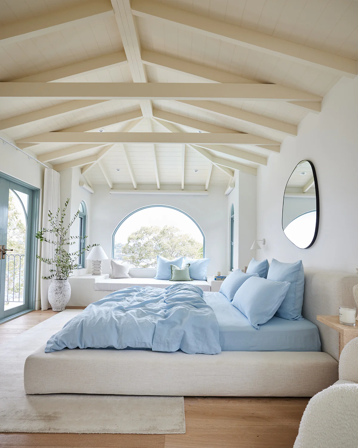 Coast 100% French Flax Linen Flat Sheet - Image 5