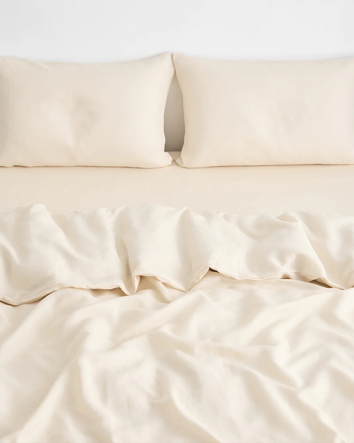 Crème 100% French Flax Linen Duvet Cover - Image 3