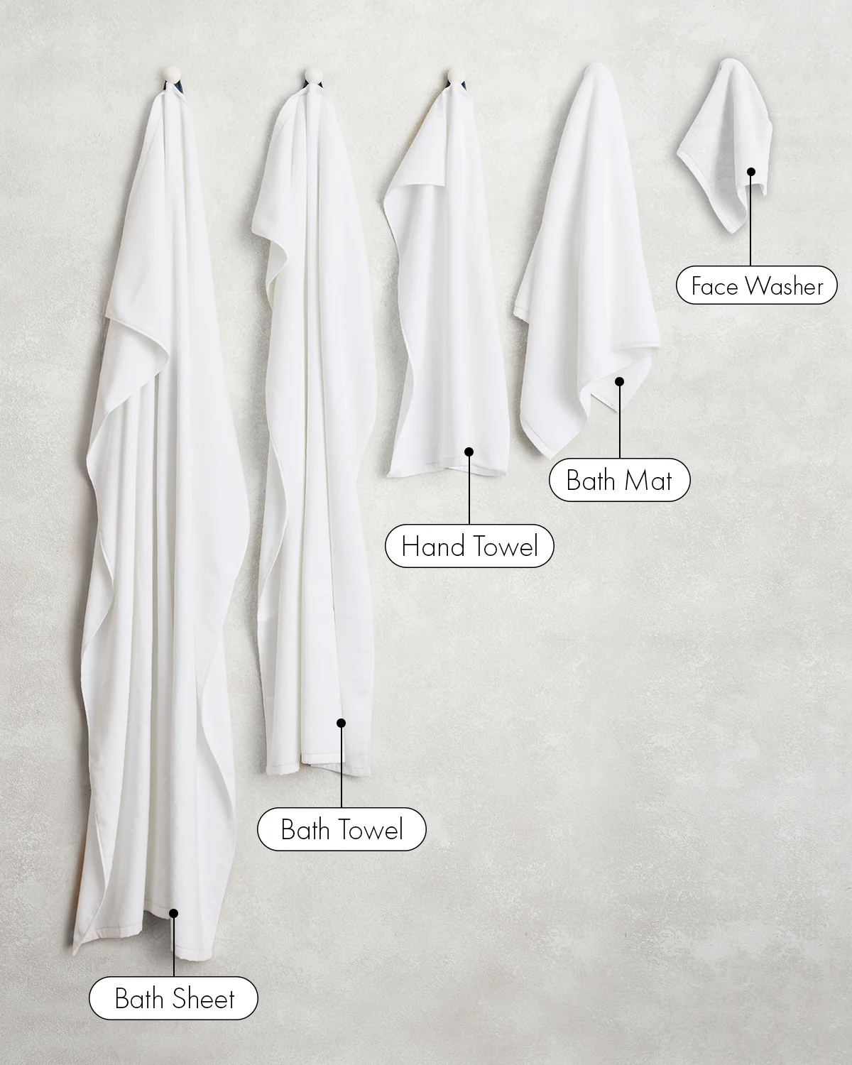 Crisp White 100% Cotton Terry Bath Mat - Image 5