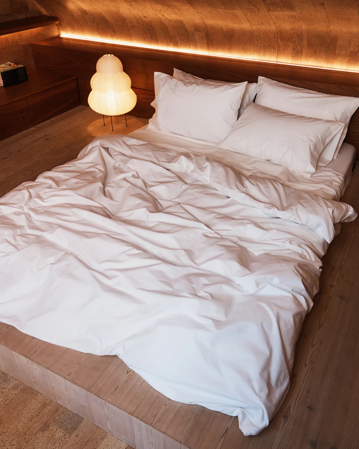 Crisp White 100% Organic Cotton Duvet Cover Set - Image 7