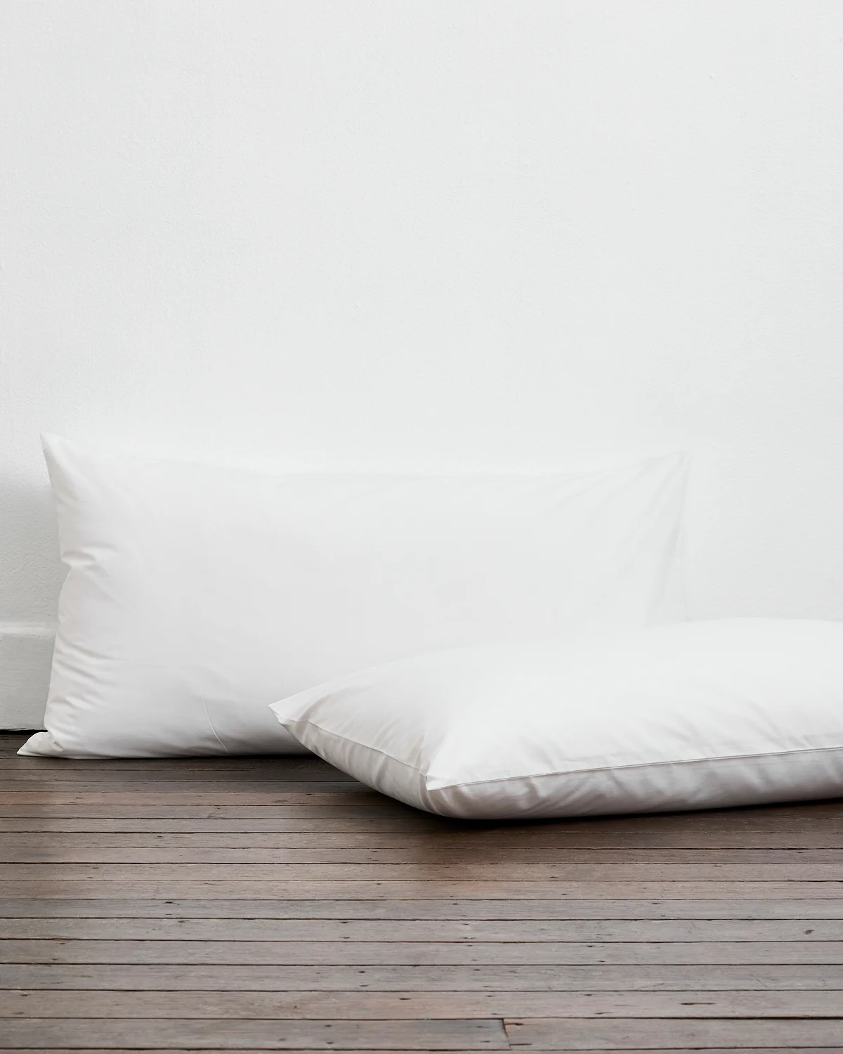 Crisp White 100% Organic Cotton King Pillowcases (Set of Two)