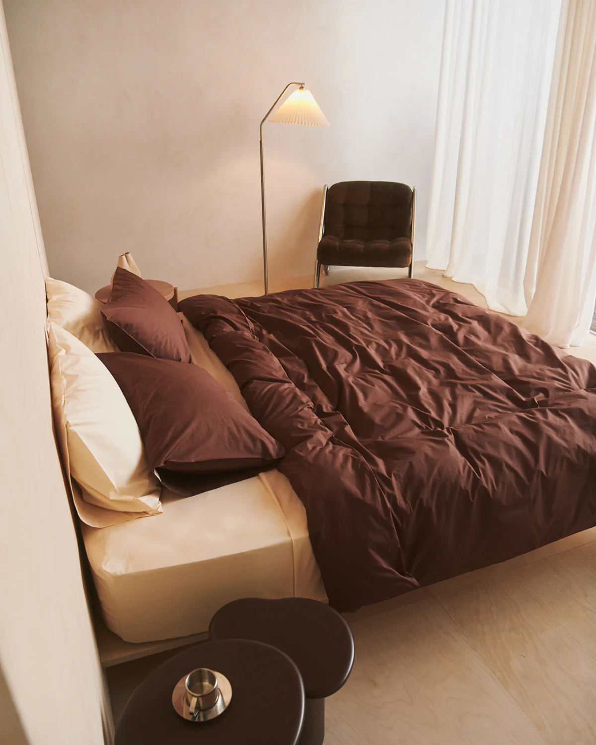 Espresso 100% Organic Cotton Duvet Cover Set - Image 6