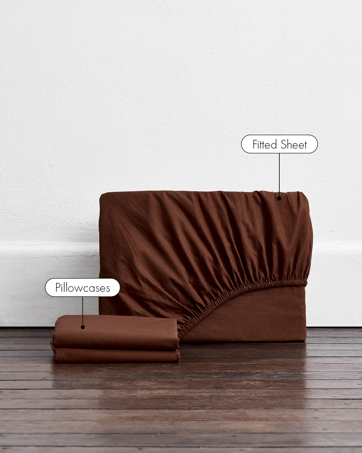 Espresso 100% Organic Cotton Fitted Sheet Set - Image 2