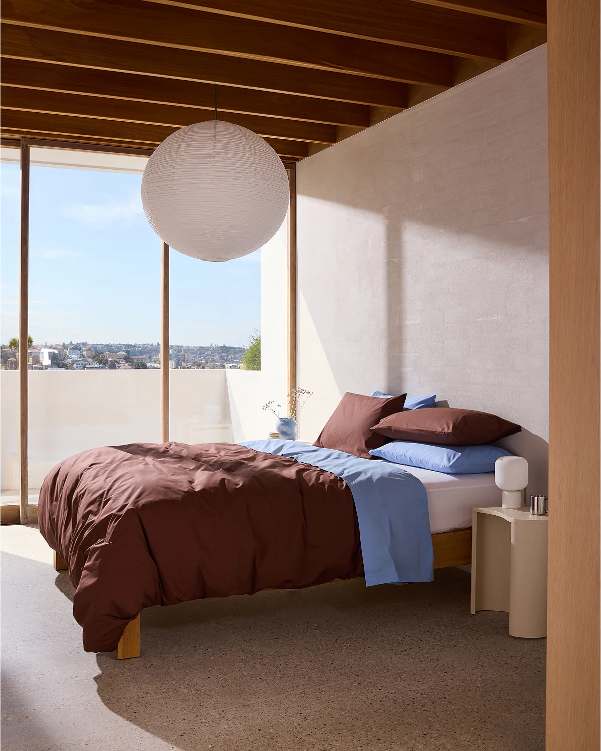 Espresso 100% Organic Cotton Duvet Cover Set - Image 9