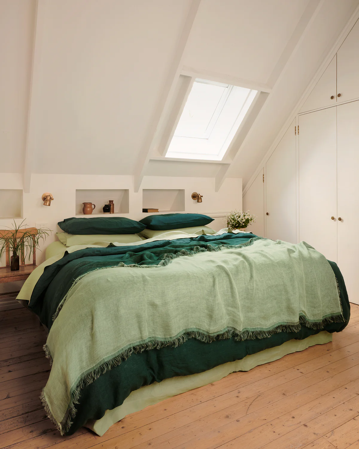 Forest & Sage 100% French Flax Linen Muslin Throw - Image 3