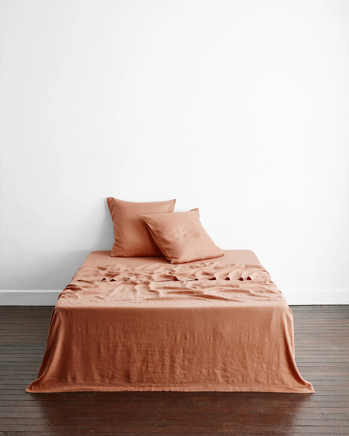 Hazelnut 100% French Flax Linen European Pillowcases (Set of Two) - Image 3