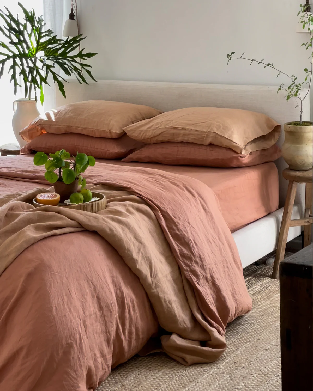 Hazelnut 100% French Flax Linen King Pillowcases (Set of Two) - Image 3