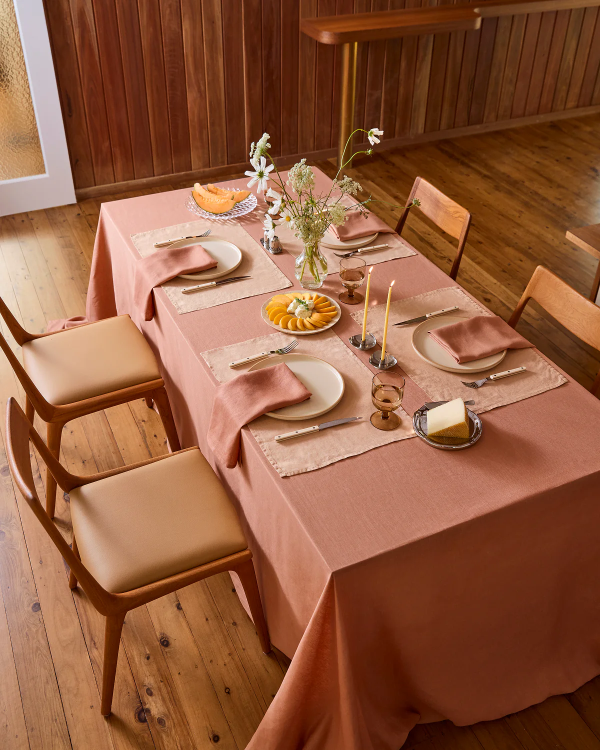 Hazelnut 100% French Flax Linen Napkins (Set of Four) - Image 3