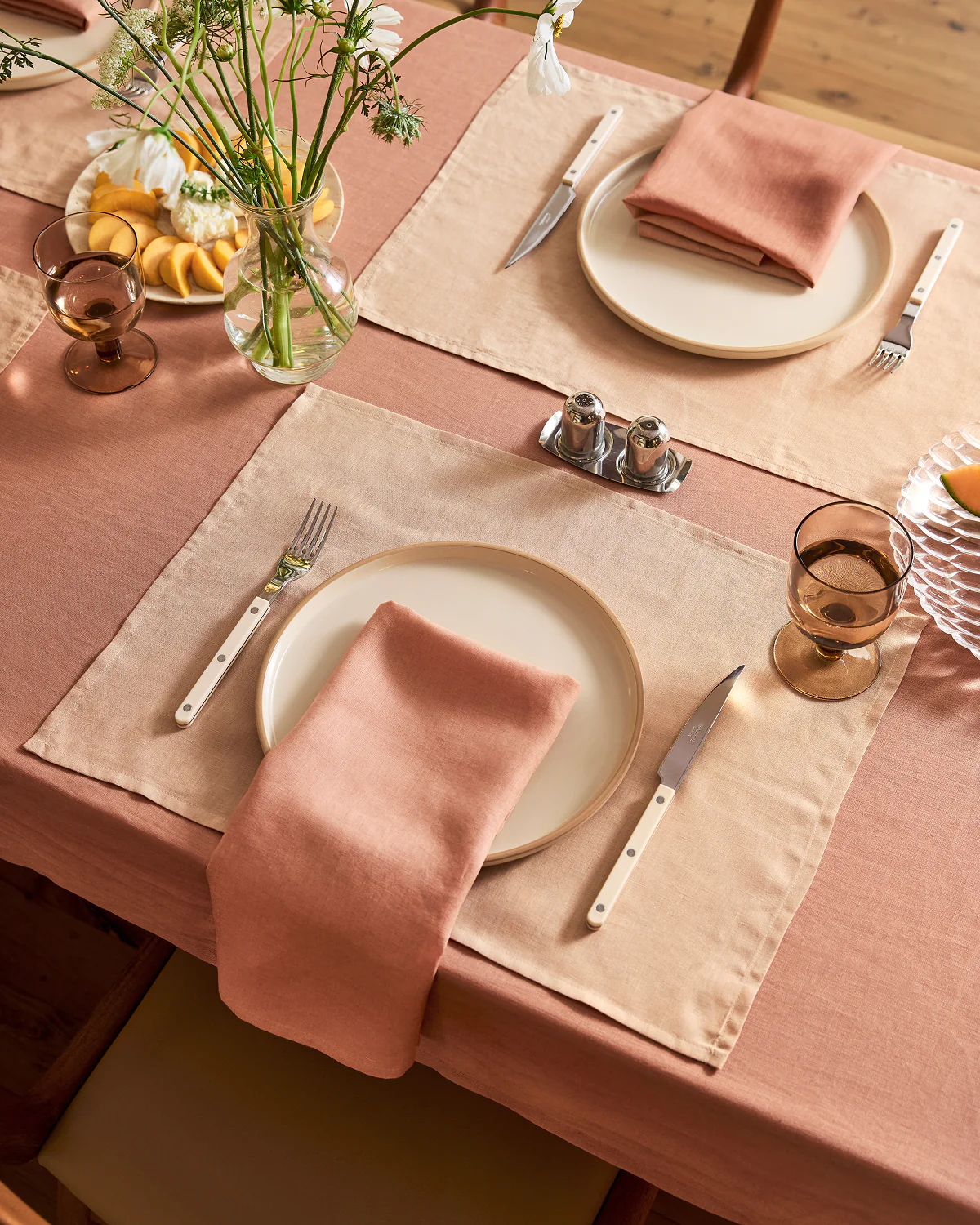 Hazelnut 100% French Flax Linen Napkins (Set of Four) - Image 2