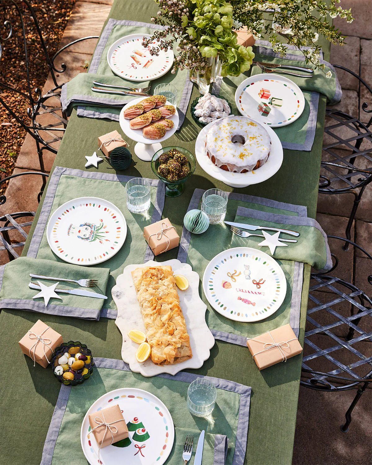 Idda Studio x Bed Threads 'Cassatta' Ceramic Dinner Plate - Image 4