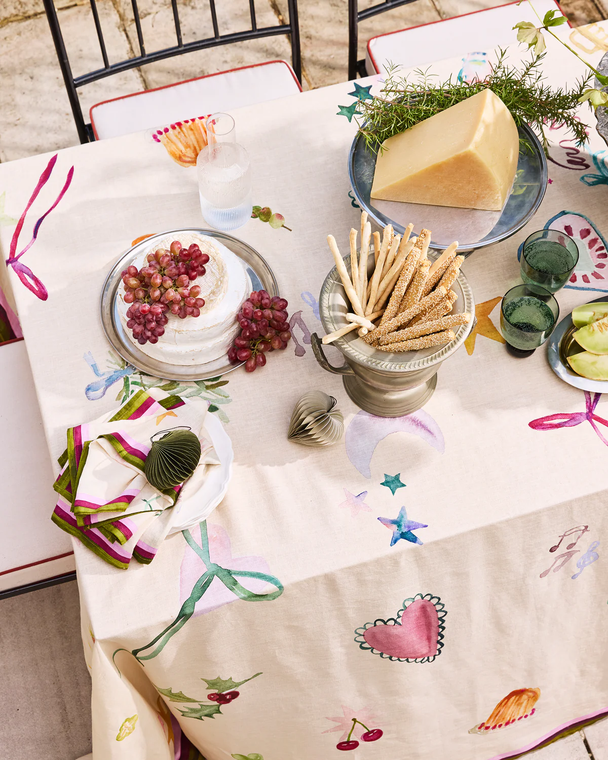 La Fête 100% French Flax Linen Tablecloth - Image 3