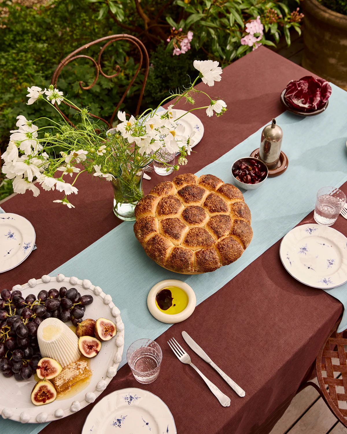 Cacao 100% French Flax Linen Tablecloth - Image 5