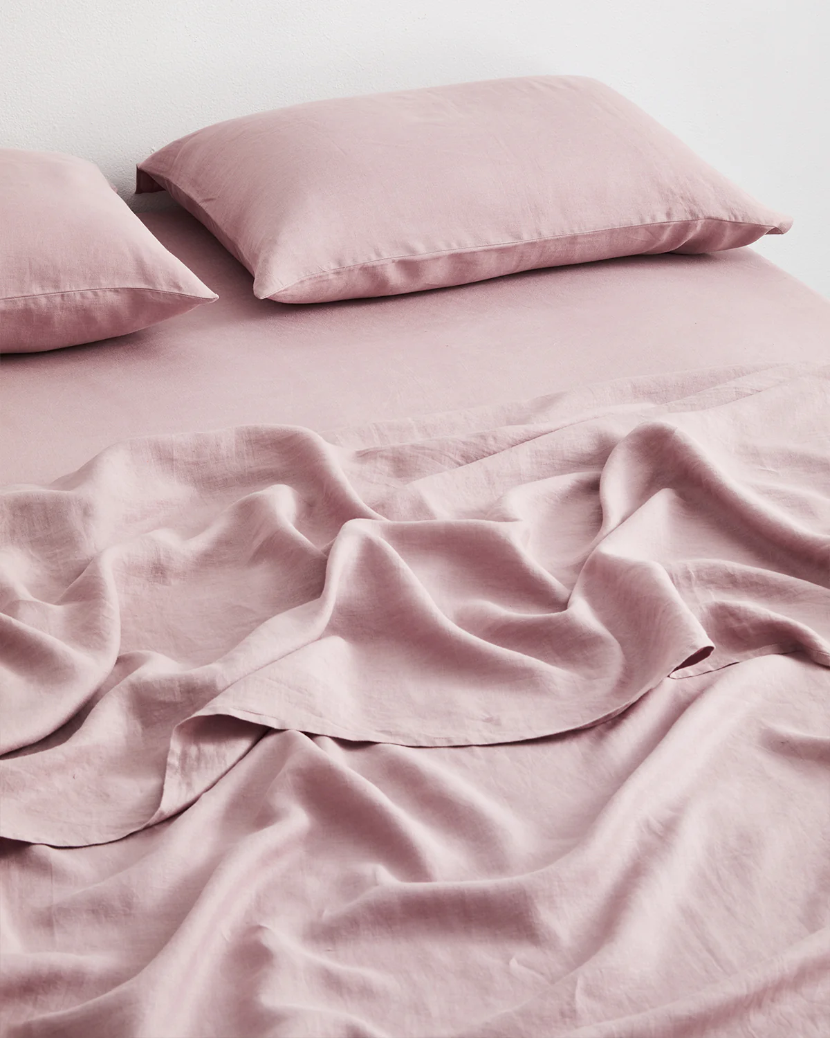 Lavender 100% French Flax Linen Flat Sheet - Image 2