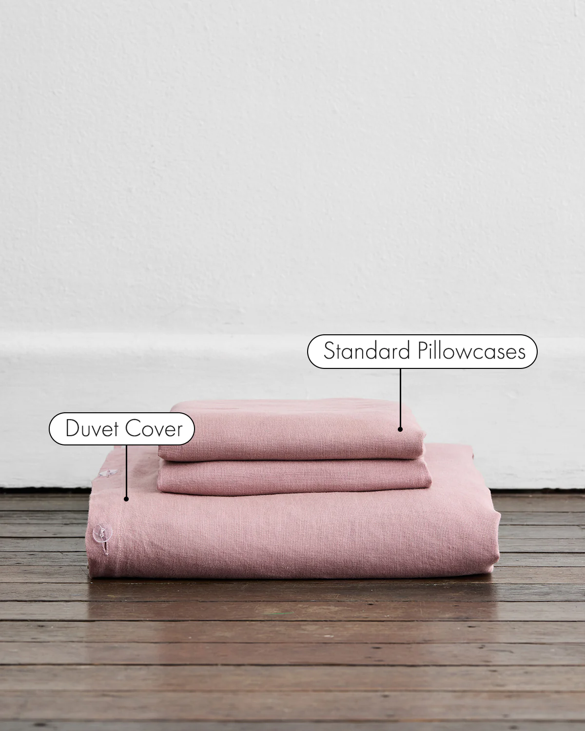 Lavender 100% French Flax Linen Duvet Cover Set - Image 2