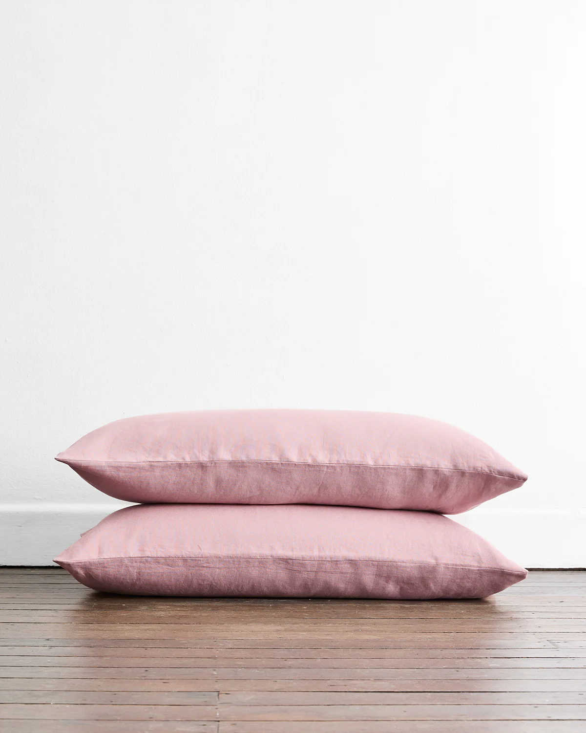 Lavender 100% French Flax Linen King Pillowcases (Set of Two)