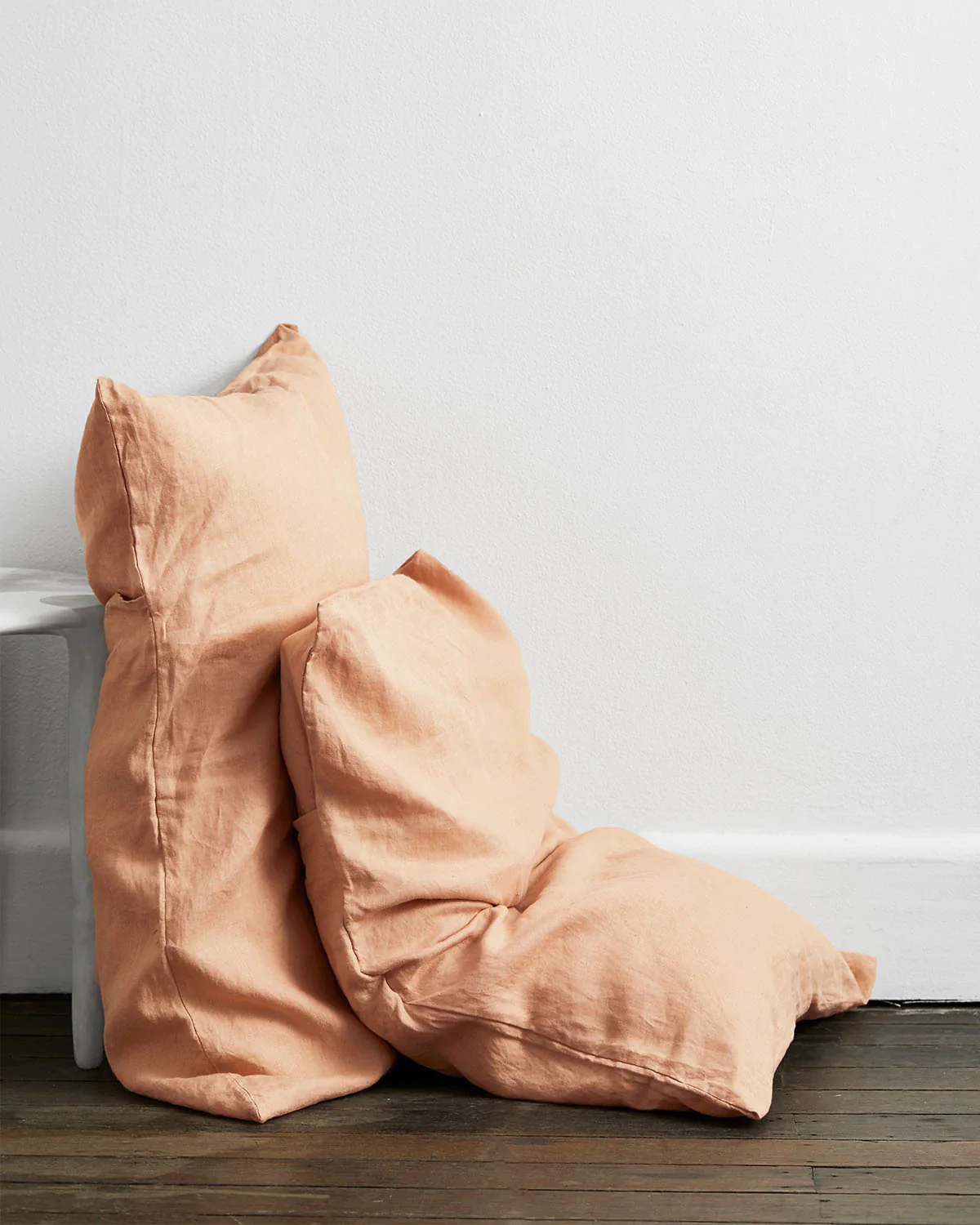 Oatmeal & Terracotta 100% French Flax Linen Bedding Bundle - Image 5