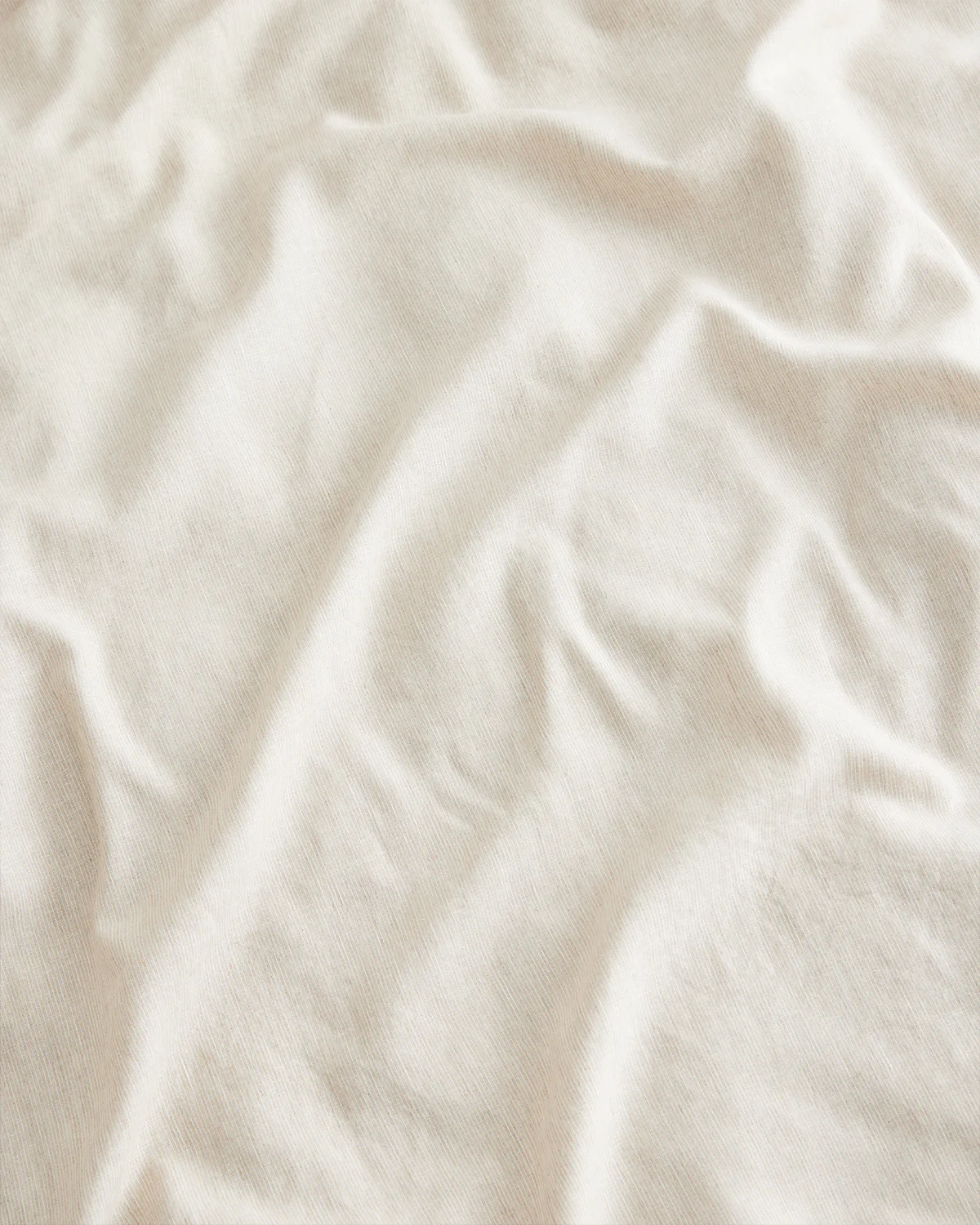 Oatmeal & White Stripe 100% French Flax Linen Duvet Cover Set - Image 3