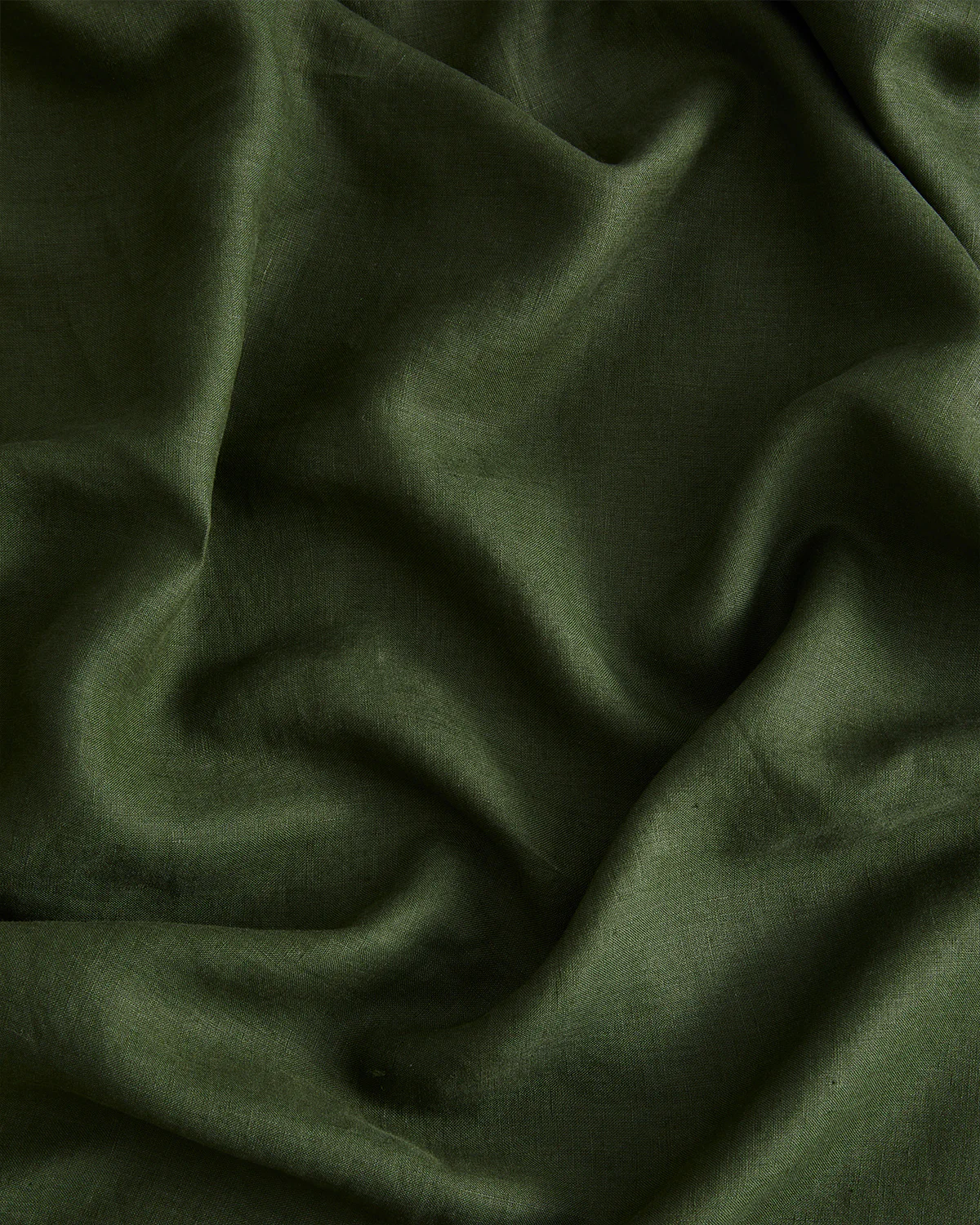 Olive 100% French Flax Linen Fitted Sheet Set - Image 4