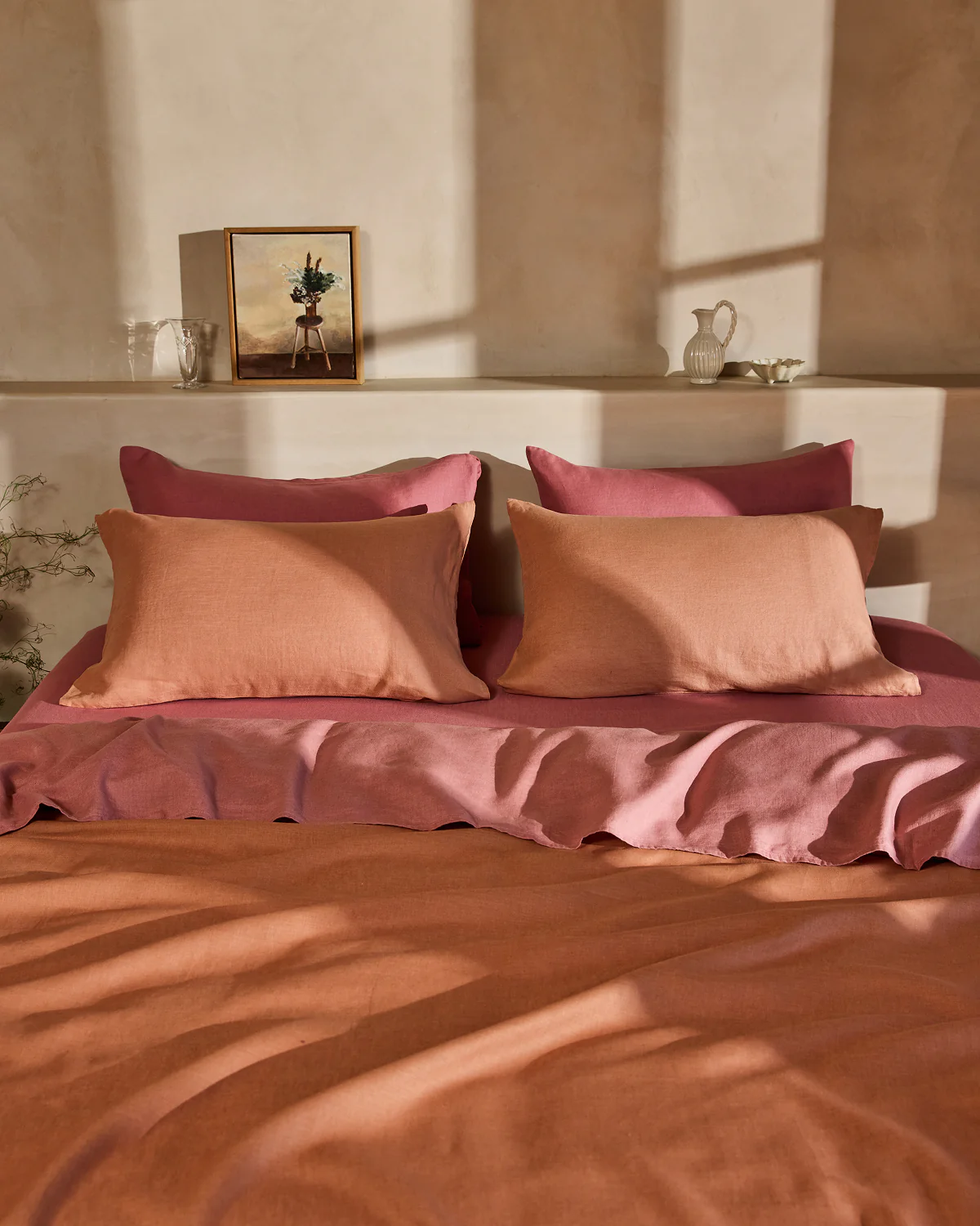Pink Clay 100% French Flax Linen Pillowcases (Set of Two) - Image 6