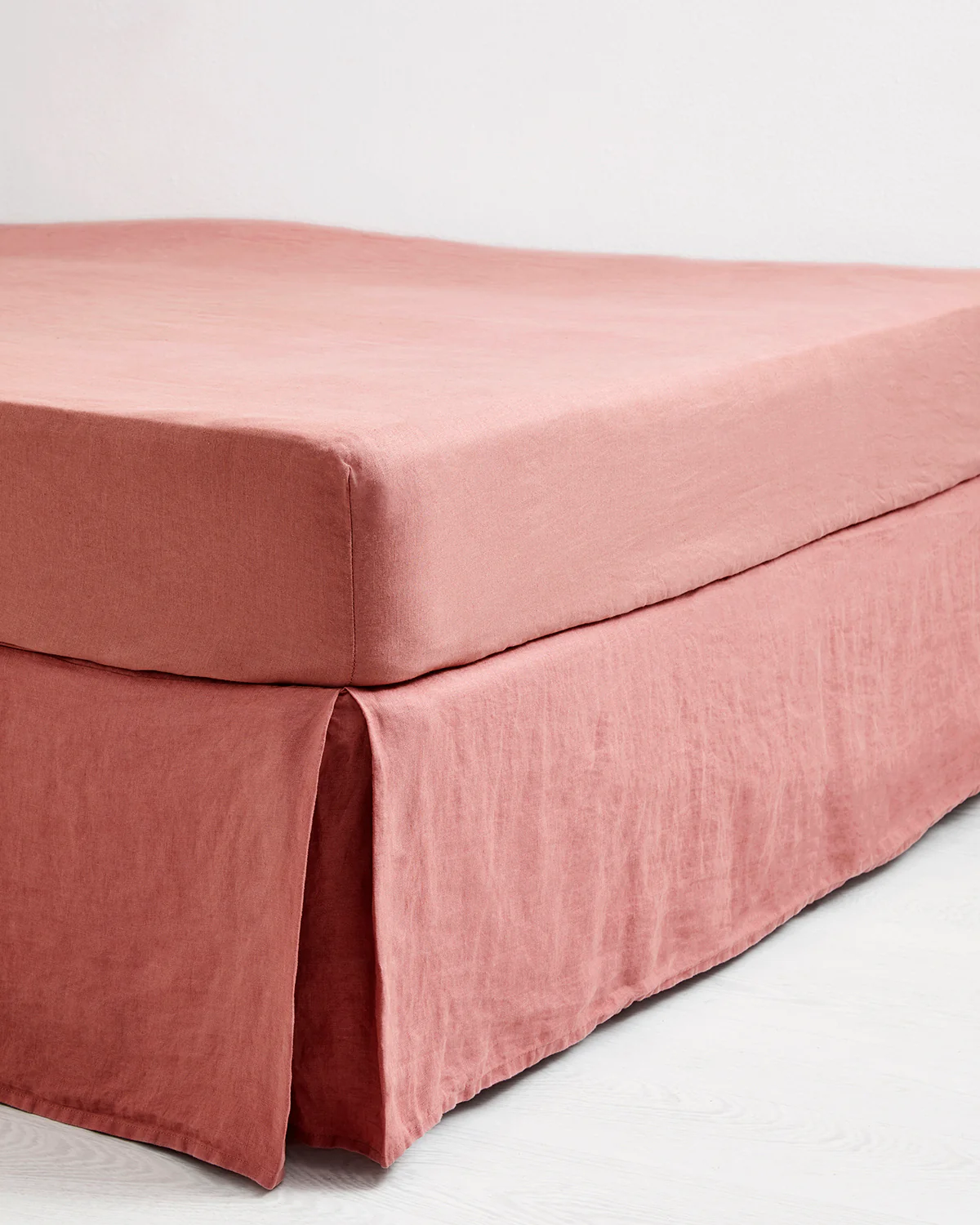 Pink Clay 100% French Flax Linen Valance