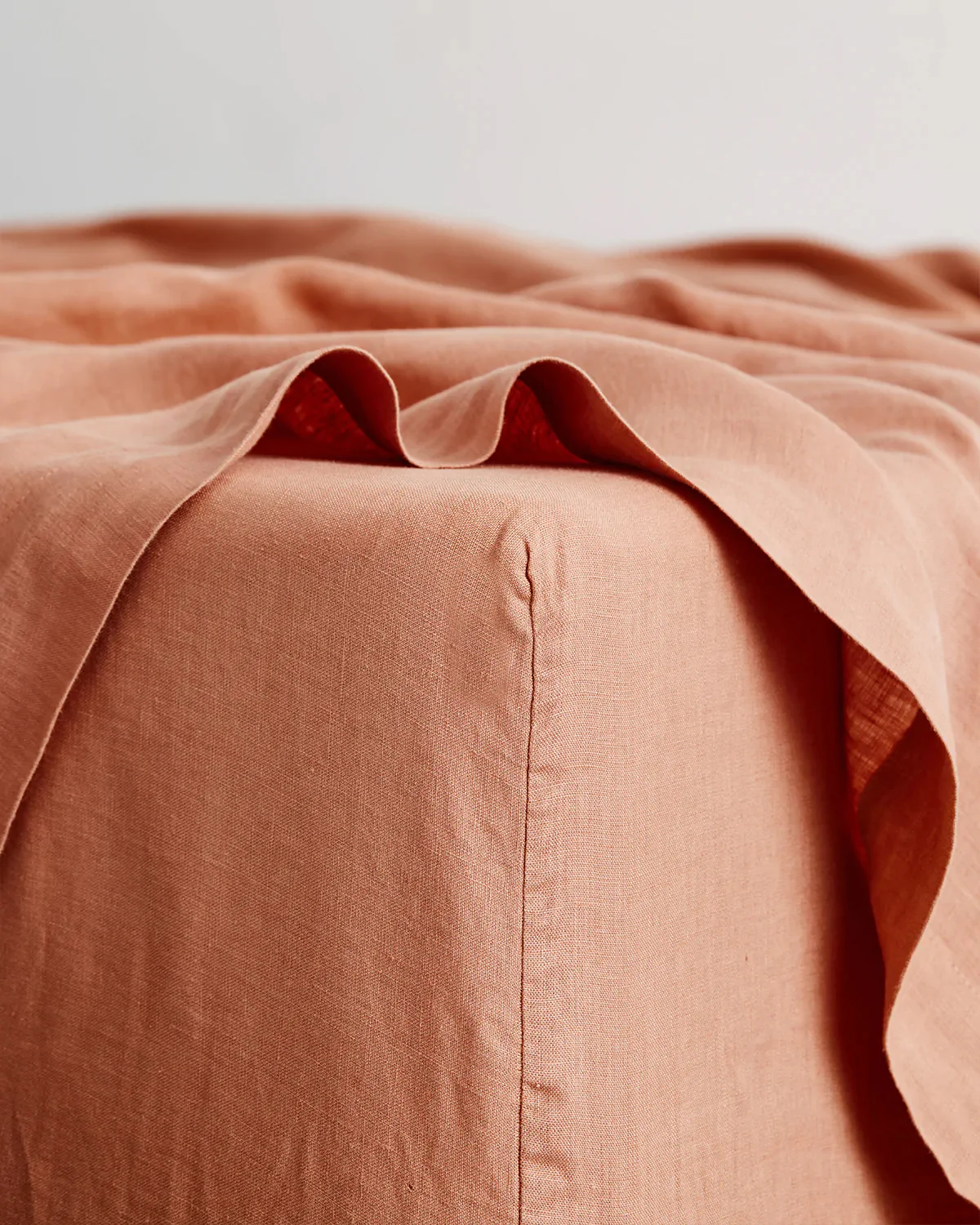 Pink Clay & Hazelnut 100% French Flax Linen Bedding Bundle - Image 3