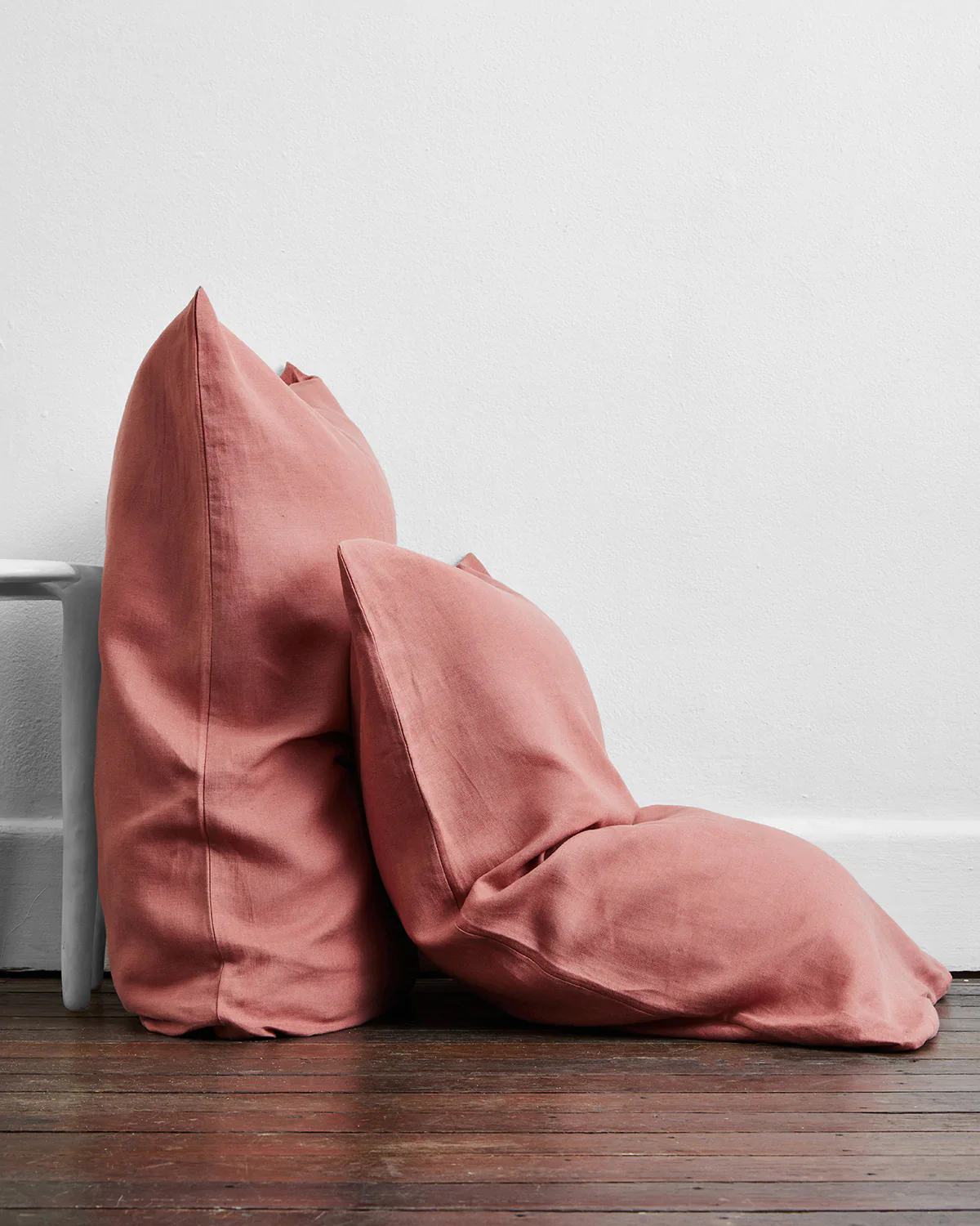 Pink Clay & Hazelnut 100% French Flax Linen Bedding Bundle - Image 6