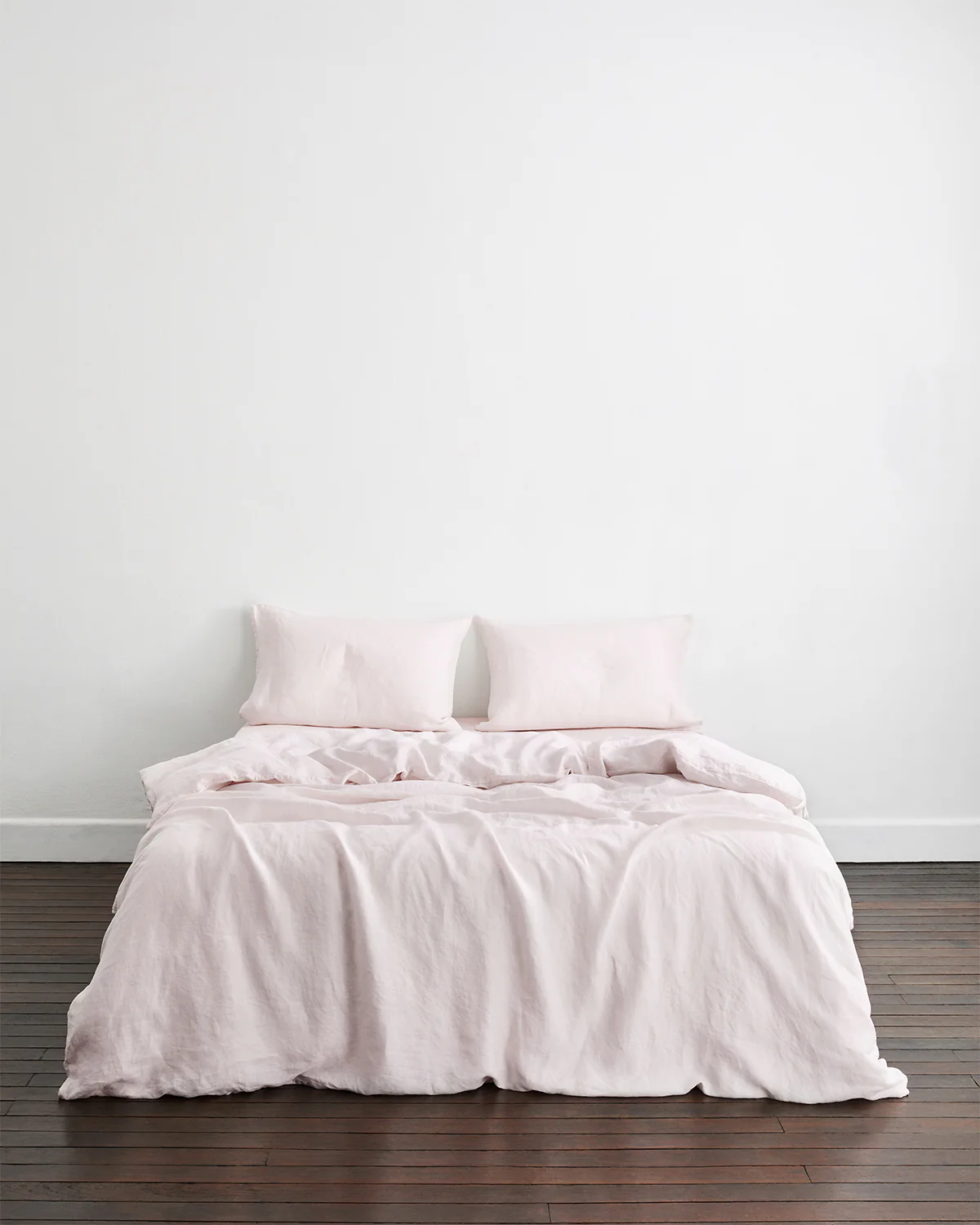 Rosewater 100% French Flax Linen Duvet Cover - Image 2
