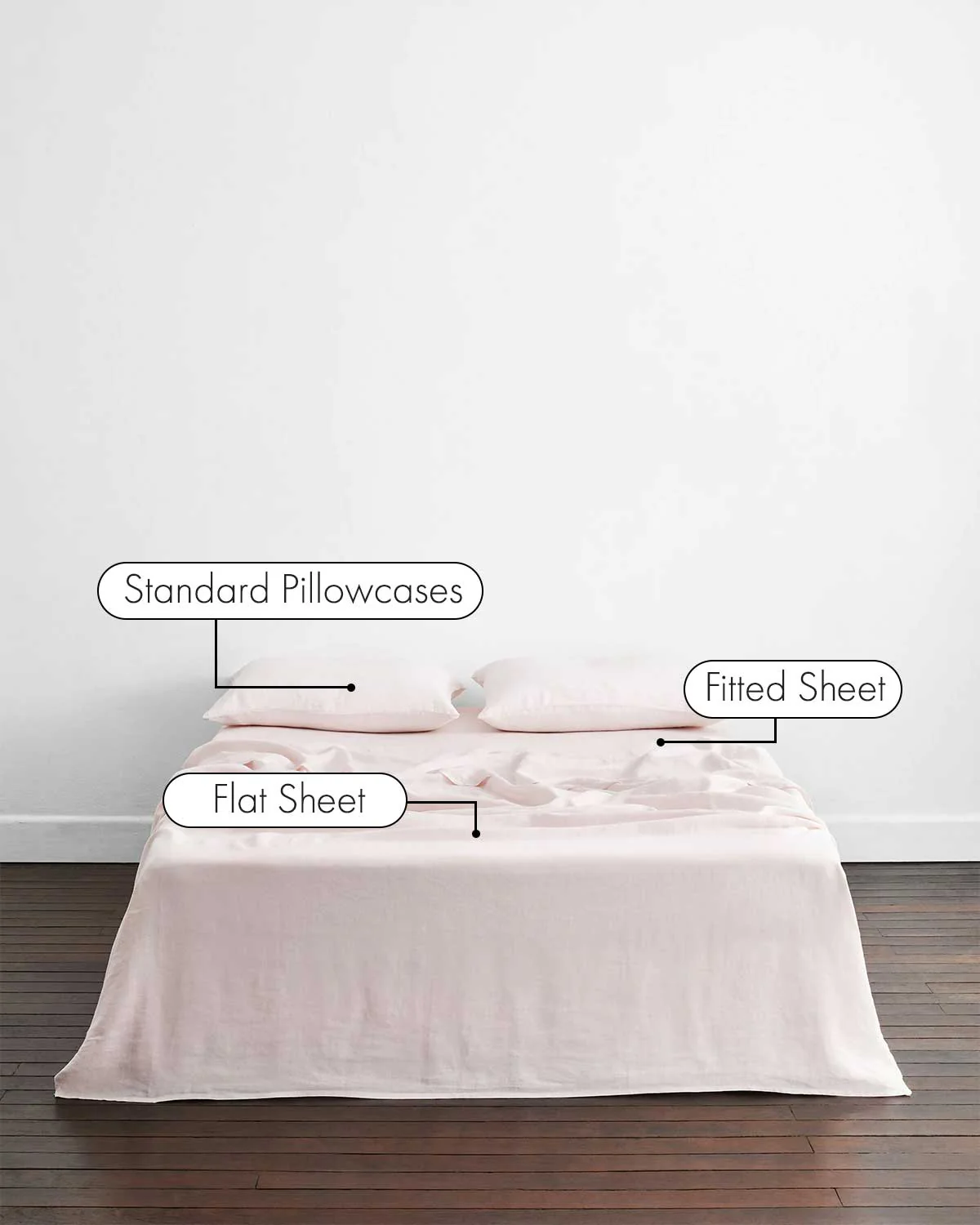 Rosewater 100% French Flax Linen Sheet Set - Image 2
