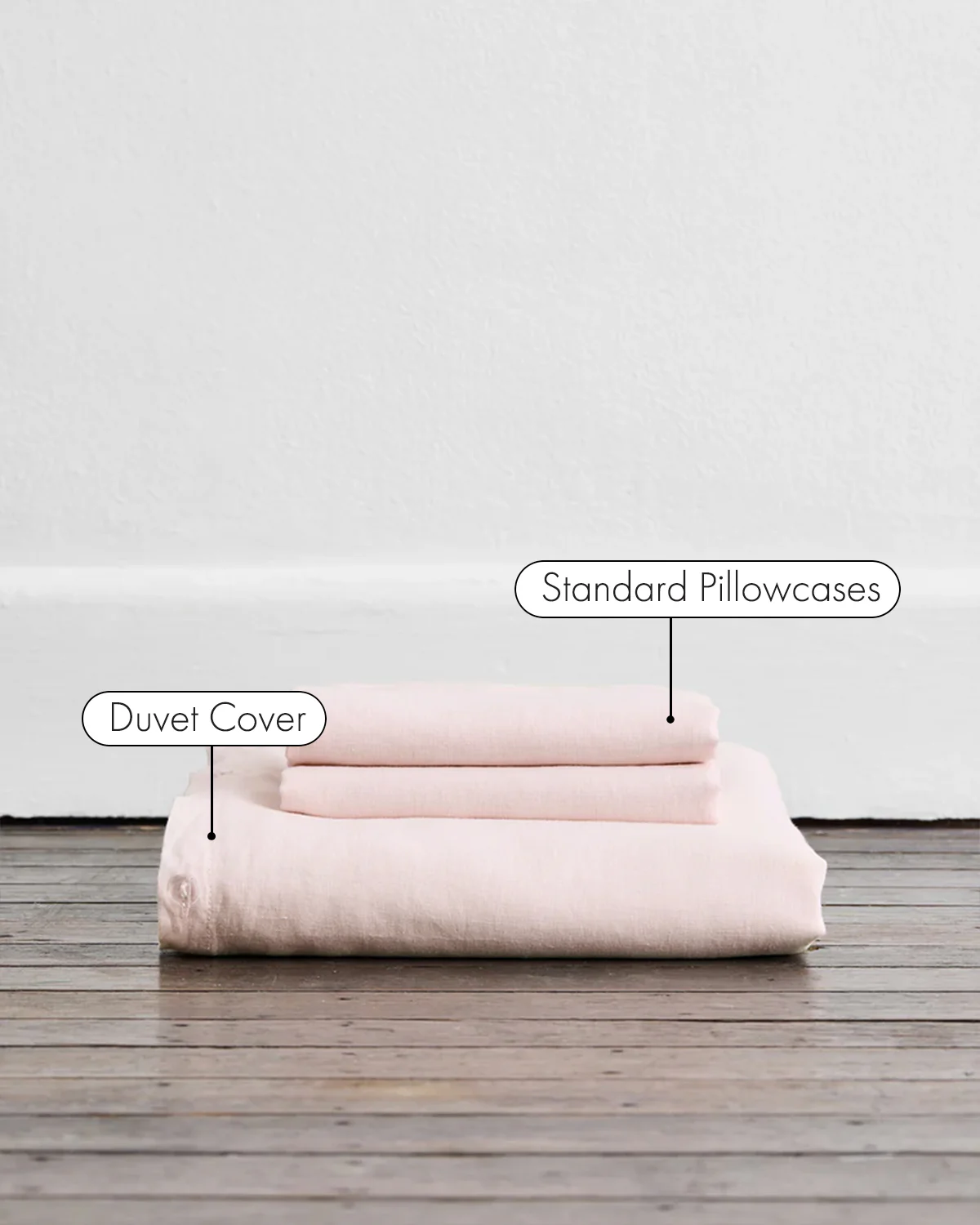 Rosewater 100% French Flax Linen Duvet Cover Set - Image 2