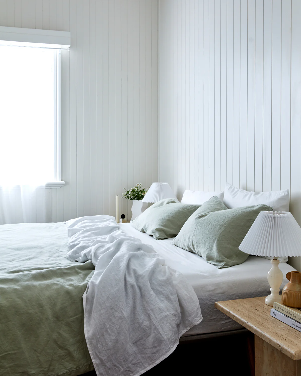 Sage 100% French Flax Linen Pillowcases (Set of Two) - Image 4