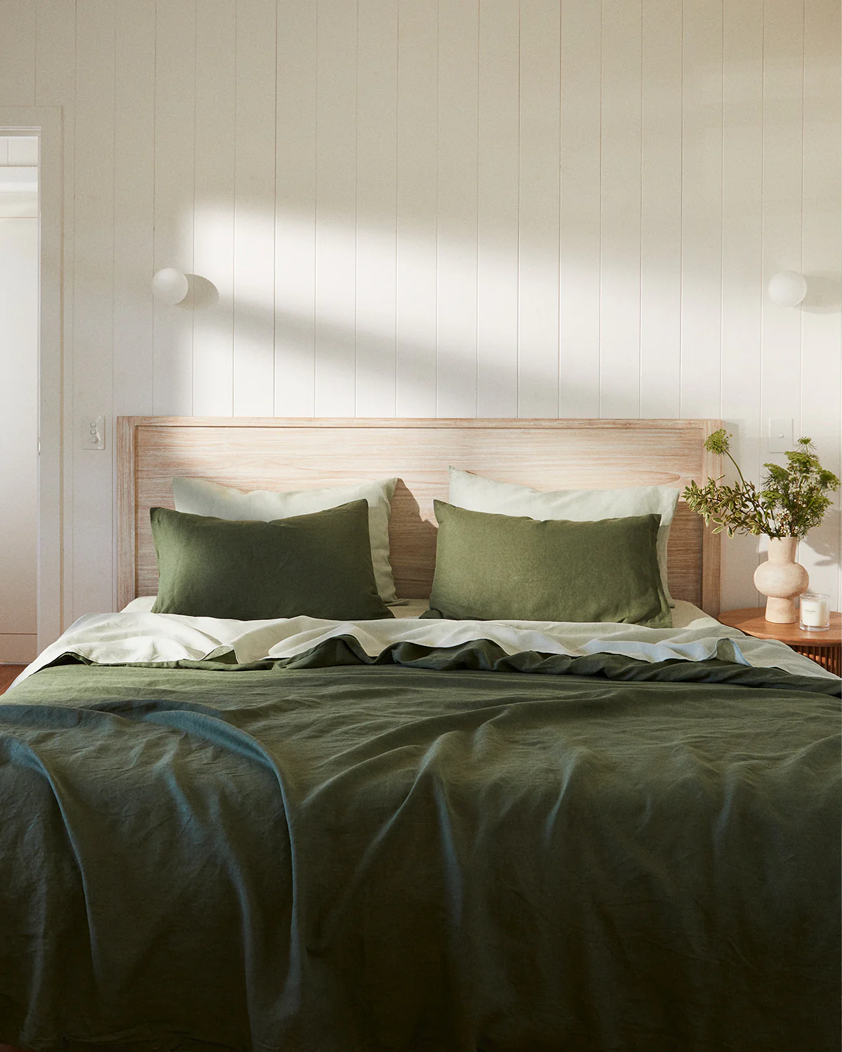 Sage 100% French Flax Linen Sheet Set - Image 5
