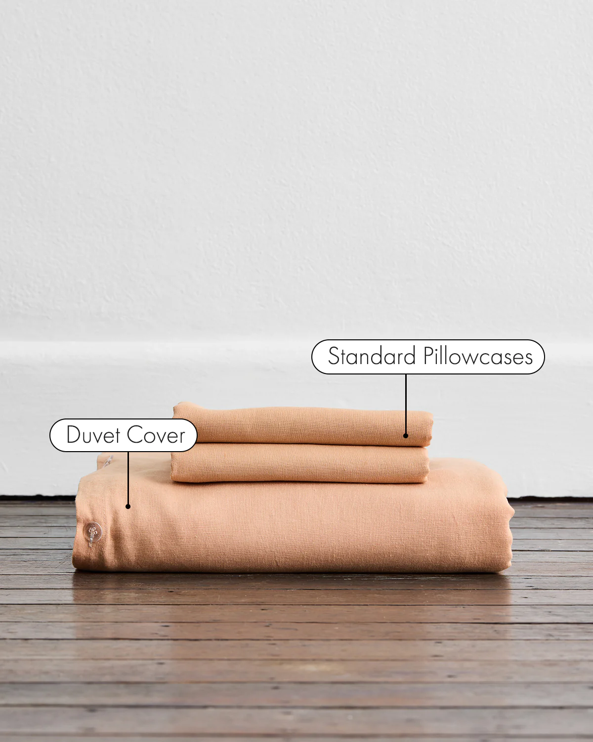 Terracotta 100% French Flax Linen Duvet Cover Set - Image 2